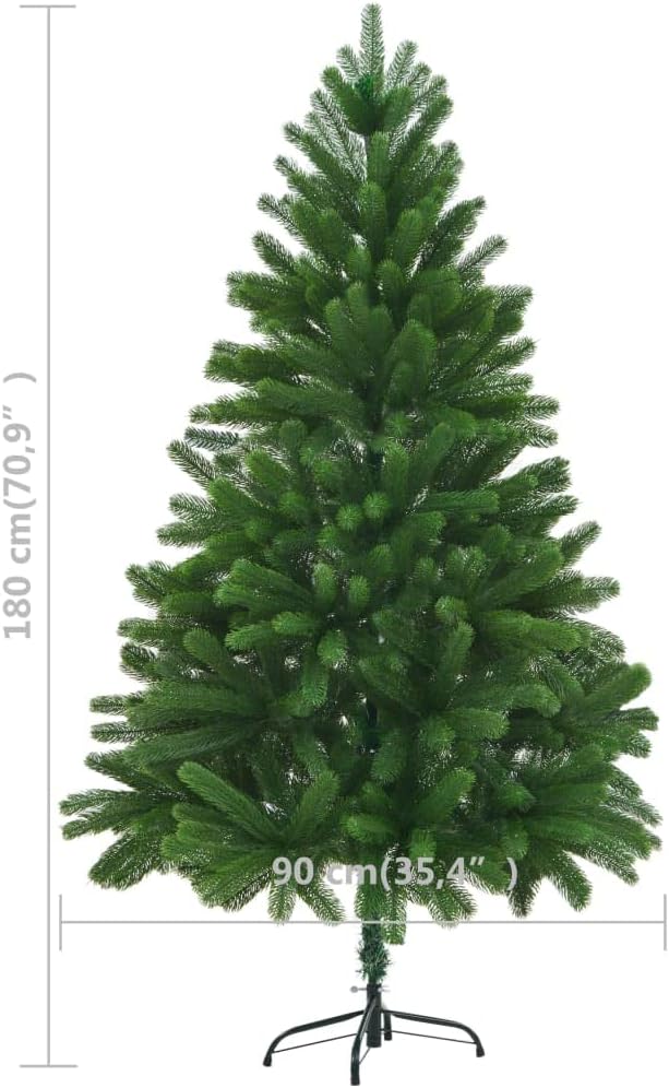 Premium Weihnachtsbaum künstlich wie echt 180 cm Spritzguss | Künstlicher Tannenbaum Christbaum aussen & innen