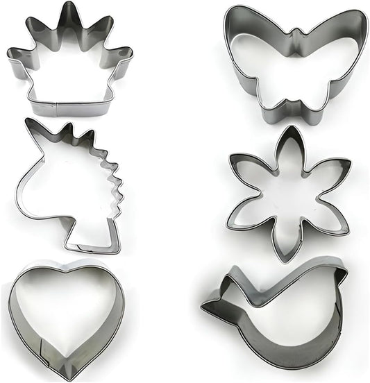 Premium Backformen Ausstecher Edelstahl | Großes Set aus 108 Ausstechformen für Kekse & Plätzchen | Cookie Cutter zum Ausstechen
