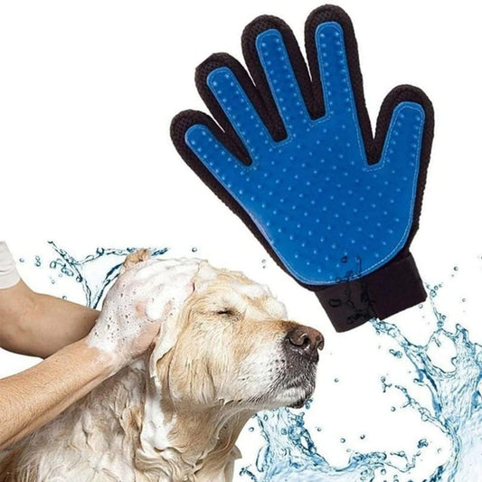 Premium Fellpflege Handschuhe Hunde & Katzen | 2 Pflegehandschuhe für Haustiere | Massagehandschuh Paar-Set | Bürsten-Handschuhe