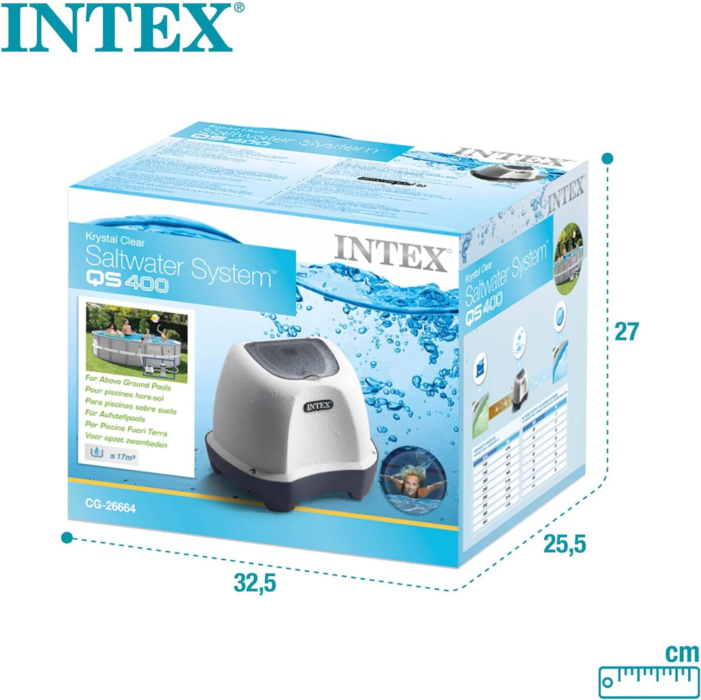 Intex Krystal Clear Chlorinator Salzwassersystem bis 17.400 Liter CG-26664