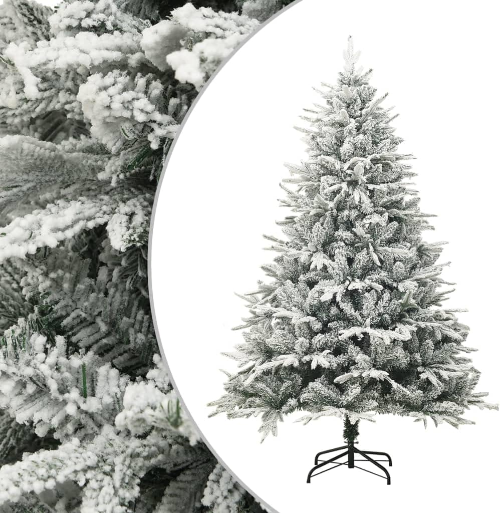 Premium Weihnachtsbaum künstlich 150 cm beschneit | Mit Schnee-Dekor wie echt | Künstlicher Tannenbaum Christbaum schneebedeckt