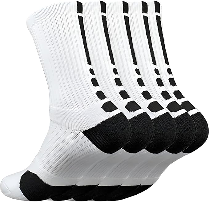 Sportsocken Herren 39-45 atmungsaktiv | 5 Paare Fußball-Socken, Basketball-Socken, Tennis, Wandern, Laufen, Running | Socken Sport 10 Stück