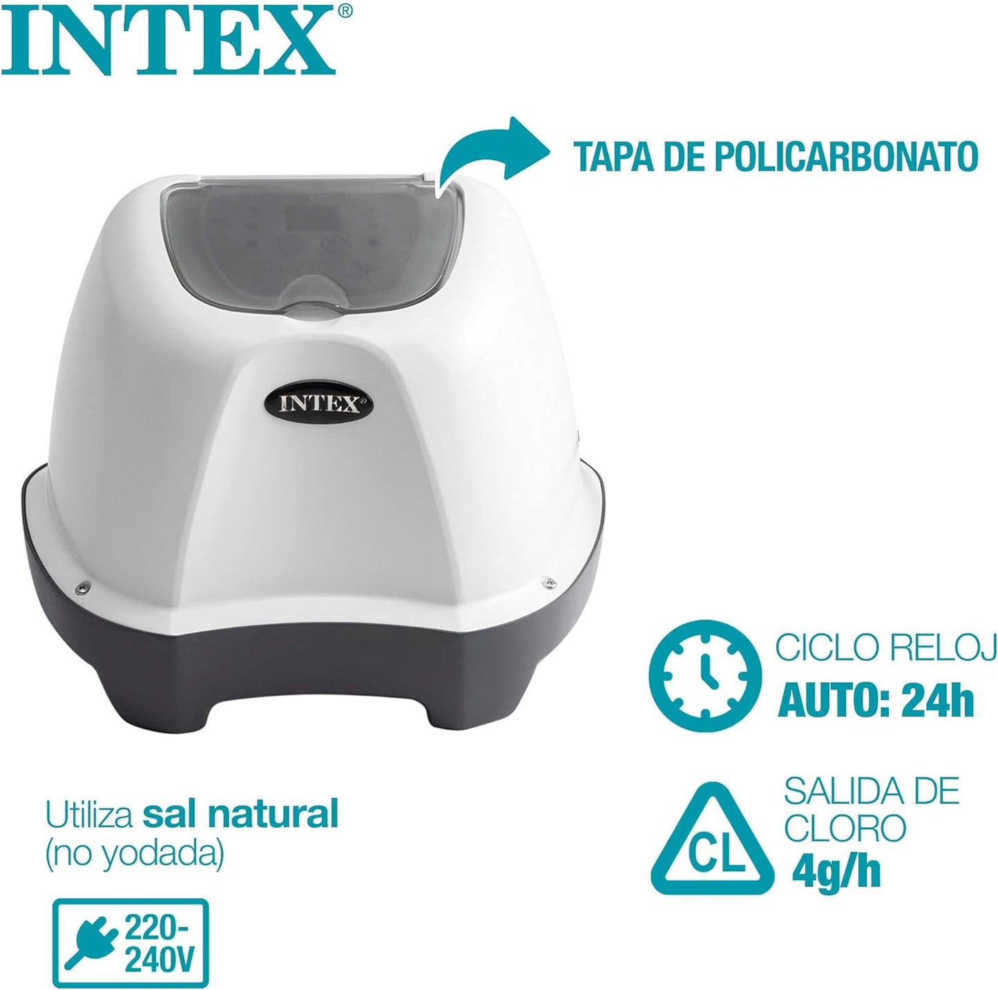 Intex Krystal Clear Chlorinator Salzwassersystem bis 17.400 Liter CG-26664