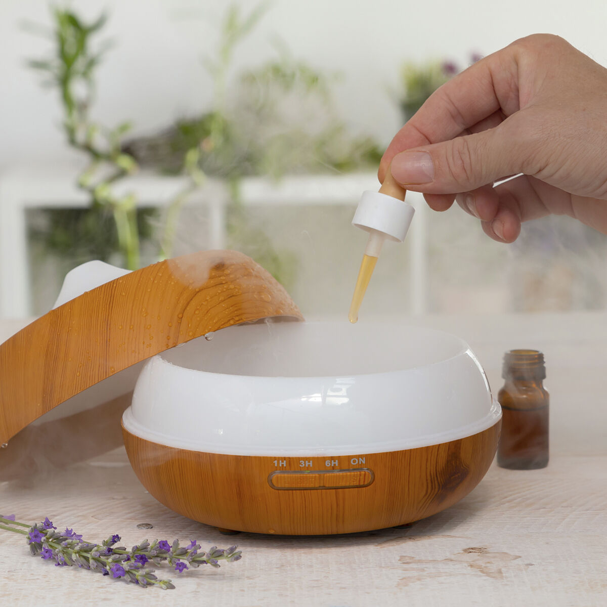 Premium Luftbefeuchter Aroma Diffuser mit Beleuchtung
