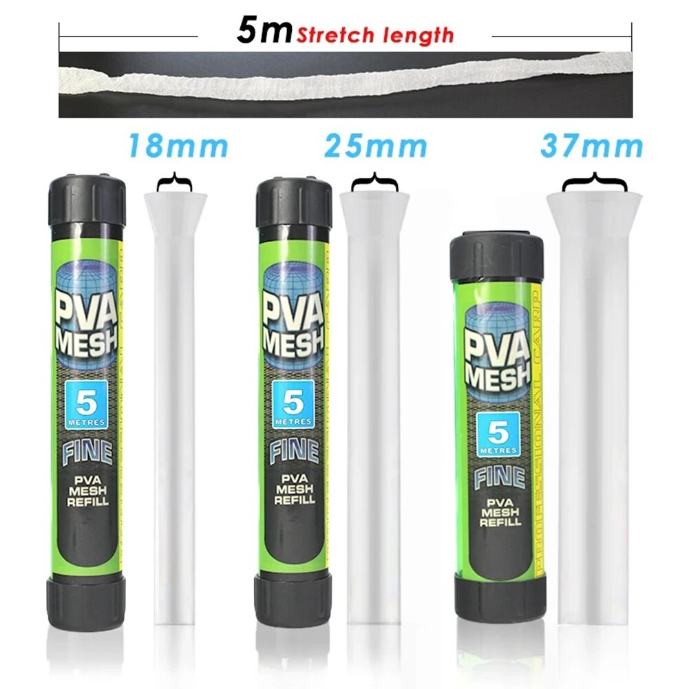 PVA Netz Angeln 5 m | 18 mm, 25 mm & 44 mm