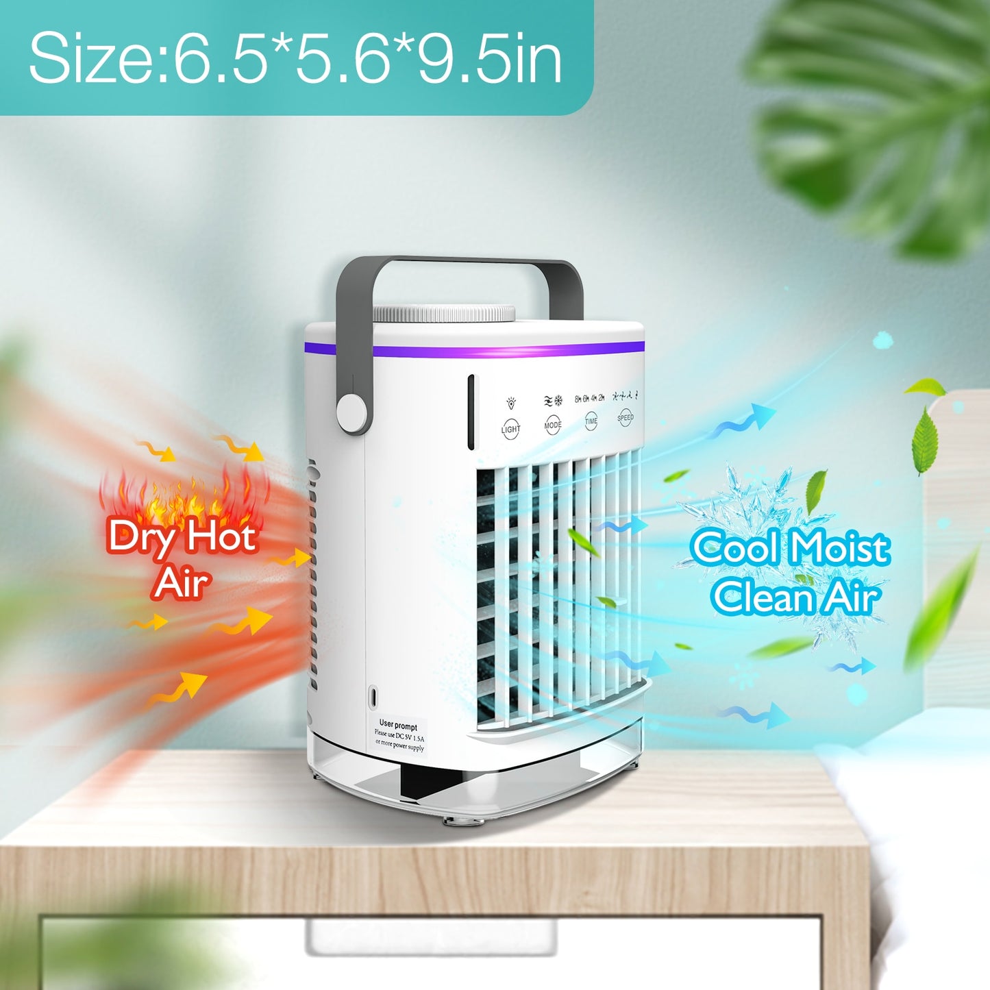 Klimaanlage mobil | 3-in-1 Kühlgerät, Ventilator, Luftbefeuchter