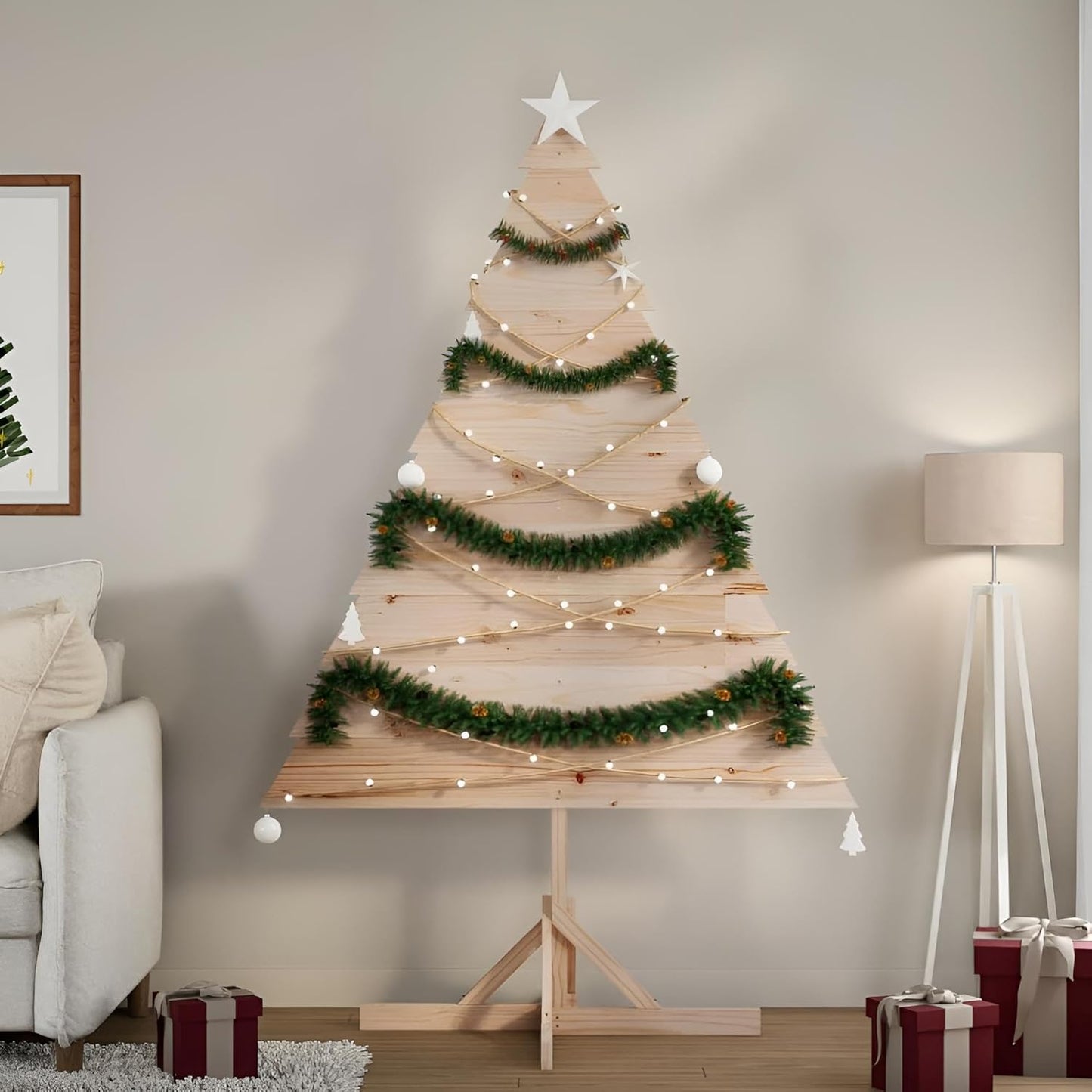 Weihnachtsbaum Holz 180 cm | Deko-Tannenbaum
