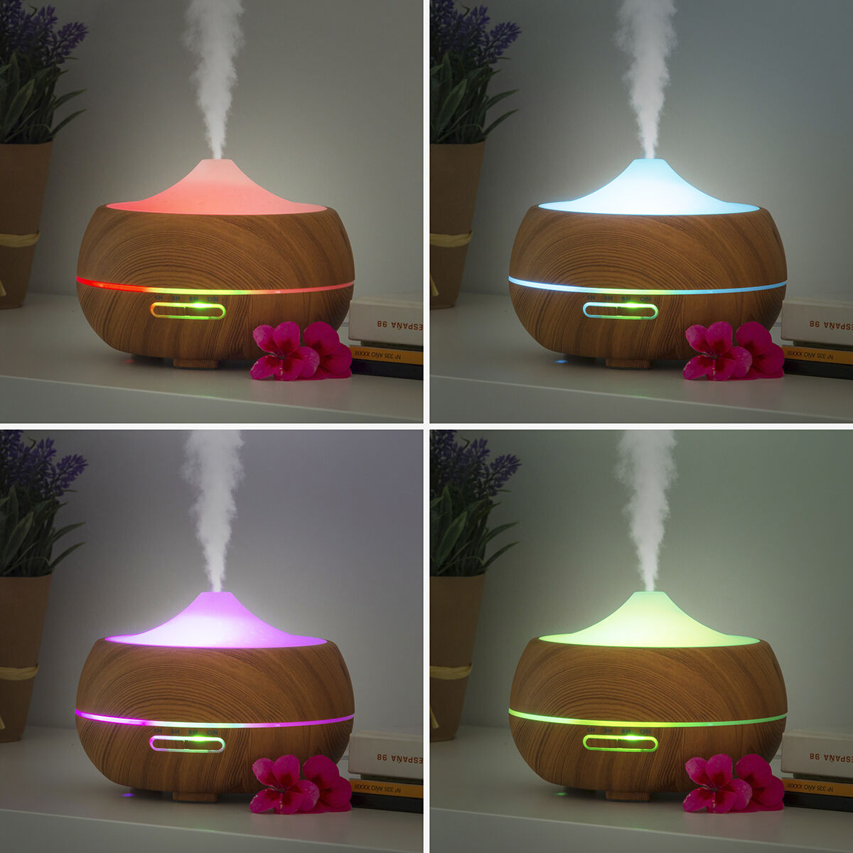Premium Luftbefeuchter Aroma Diffuser mit Beleuchtung