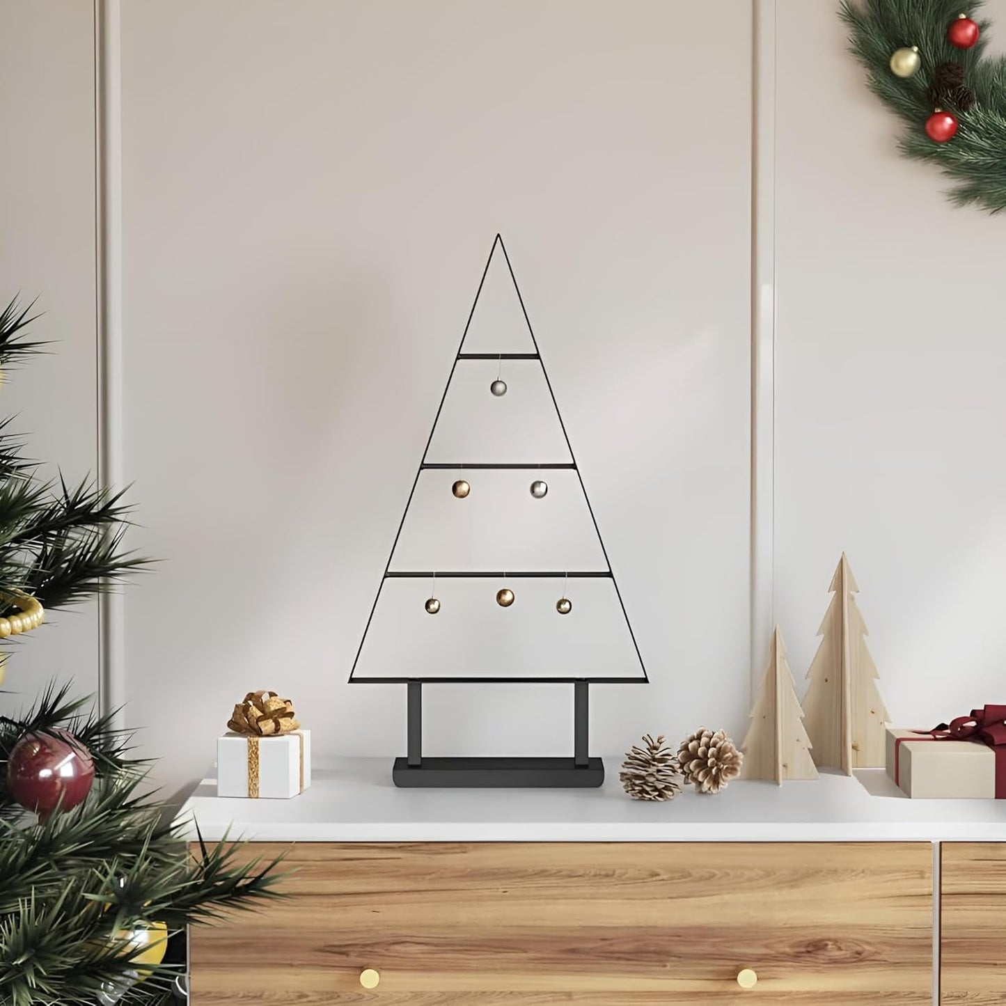Deko Weihnachtsbaum Metall klein 60 cm