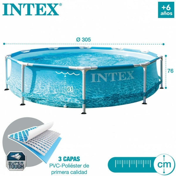 Intex Beachside Metal Frame Pool 305x76 cm