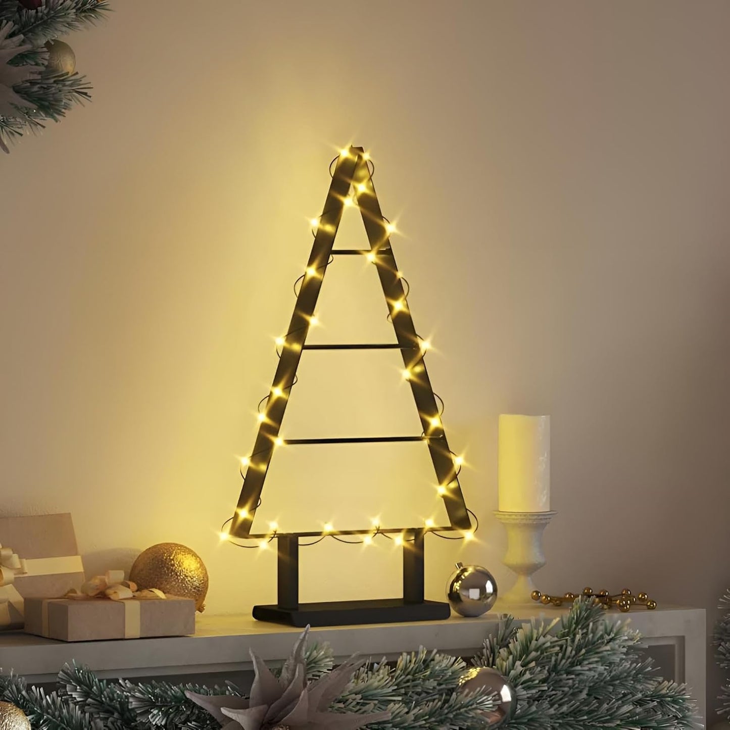 Deko Weihnachtsbaum Metall klein 60 cm
